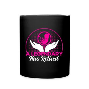 Doula Hebamme Geburtshelferin Geschenk - Tasse einfarbig - Schwarz - Vorne