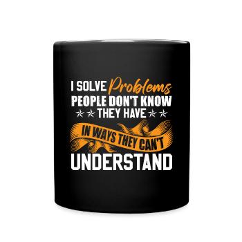 Social Worker Men Social Work - Full Colour Mug - black - Front