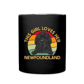 Terre-Neuve Chien de Terre-Neuve - Mug uni - noir - Devant