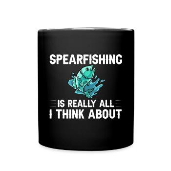 Spearfishing Spear Fishermen Fish Spear Fishermen - Full Colour Mug - black - Front