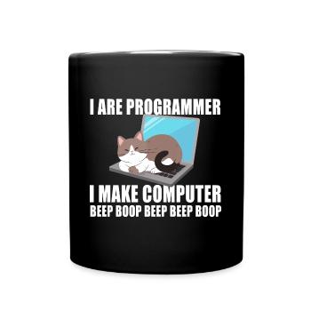 Je suis programmeur - Mug uni - noir - Devant