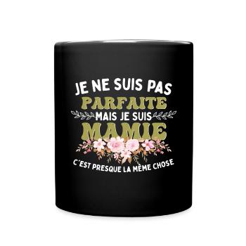 Je Suis Mamie - Mug uni - noir - Devant