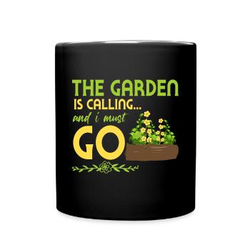 Garten Motiv Gärtner & Gärtnerin Spruch - Tasse einfarbig - Schwarz - Vorne