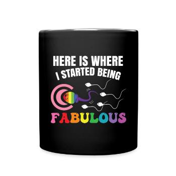 Lustiger LGBT Pride Monat Schwule Lesbe - Tasse einfarbig - Schwarz - Vorne