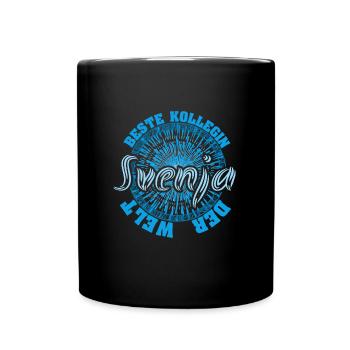 Vorname Svenja - Tasse einfarbig - Schwarz - Vorne