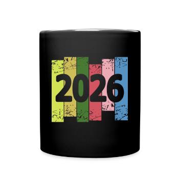 Year 2026 - Full Colour Mug - black - Front