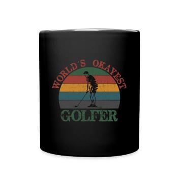 Golf Geschenk Witz Golfspieler Golfer - Tasse einfarbig - Schwarz - Vorne