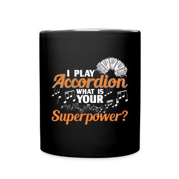 Accordion Polka Accordion Squeeze Box - Full Colour Mug - black - Front