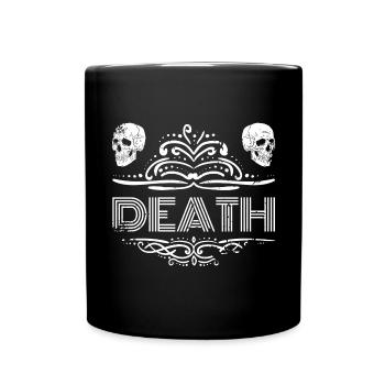 Retro Death - Goth Statement - Tasse einfarbig - Schwarz - Vorne