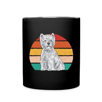 West Highland White Terrier Westie - Mug uni - noir - Devant
