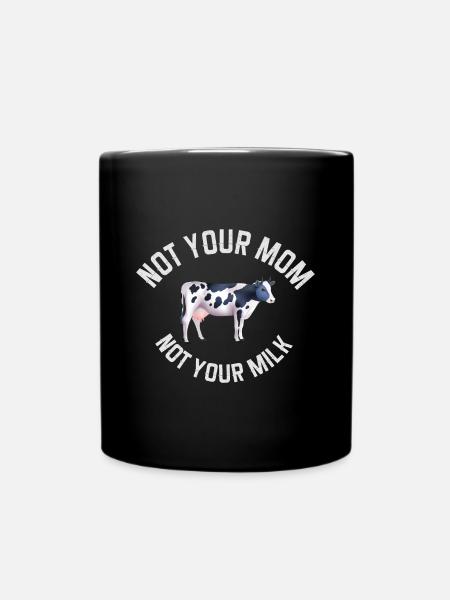 Vegan Fleischlos Tierlieb & Veganer - Tasse einfarbig - Schwarz
