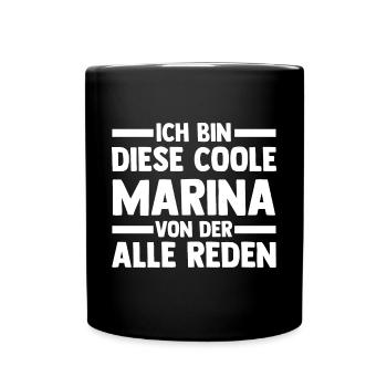Marina - Tasse einfarbig - Schwarz - Vorne
