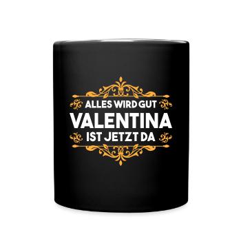 Valentina - Tasse einfarbig - Schwarz - Vorne
