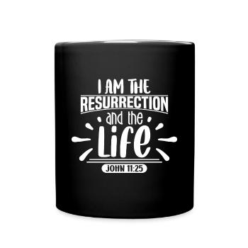 Ostern - Feiere die Auferstehung von Jesus - Tasse einfarbig - Schwarz - Vorne