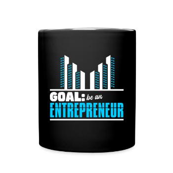 Goal Be An Entrepreneur - Full Colour Mug - black - Front