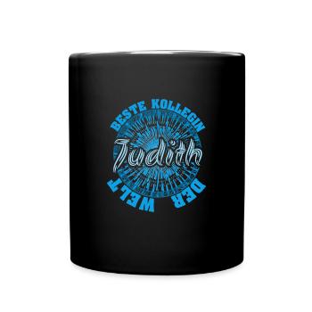 Beste Arbeitskollegin Judith - Tasse einfarbig - Schwarz - Vorne