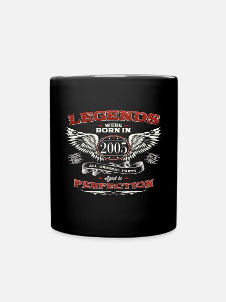 18ème anniversaire homme légende vintage 2005 voiture classique - Mug uni - noir