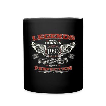 30. Geburtstag Mann Legende Jahrgang 1993 Oldtimer - Tasse einfarbig - Schwarz - Vorne
