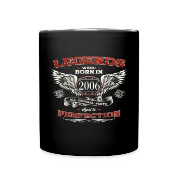 17th birthday man legend vintage 2006 classic car - Full Colour Mug - black - Front