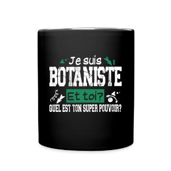 Botaniste Botanique Homme Cadeau Jardinier Jardin - Mug uni - noir - Devant