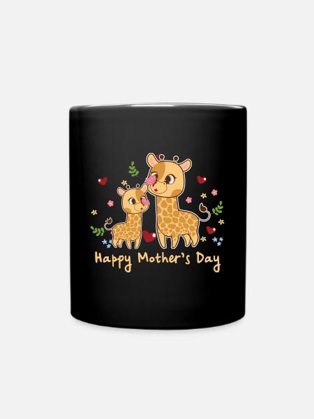 happy Mothersday - Tasse einfarbig - Schwarz