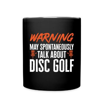 Discgolf Disc Golf Frisbee - Full Colour Mug - black - Front