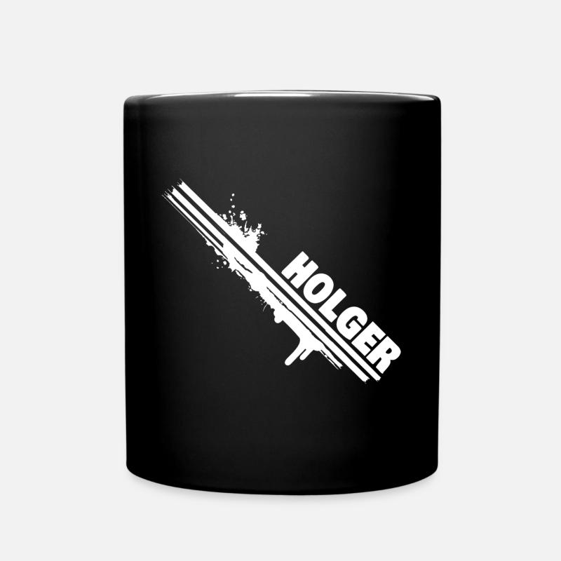 Geschenk für Holger - Tasse einfarbig - Schwarz