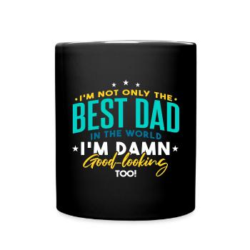 Meilleur papa Fathers Day Funny - Mug uni - noir - Devant