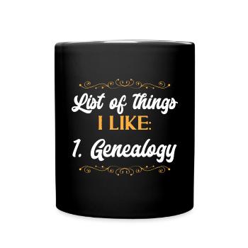 Généalogie Généalogie Généalogiste - Mug uni - noir - Devant