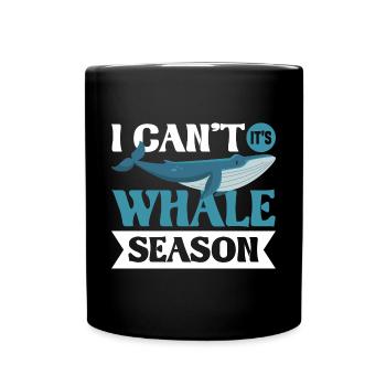 Observation des baleines Observation des baleines Orques Bleu Baleine - Mug uni - noir - Devant