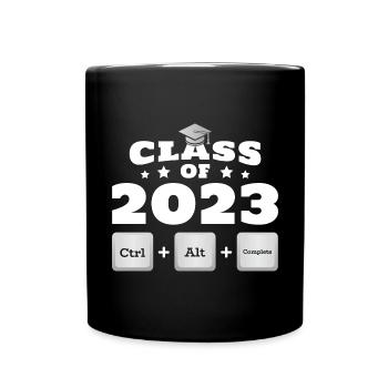 Class Of 2023 | Graduation - Full Colour Mug - black - Front