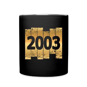 Witzig 2003 - Tasse einfarbig - Schwarz - Vorne