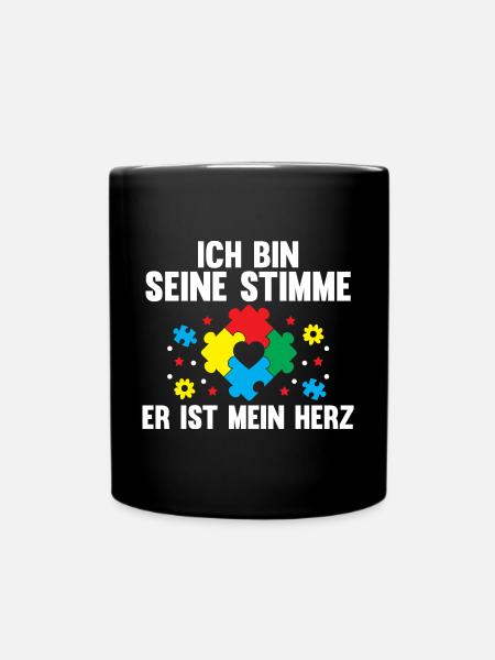 Autismus Autist Autisten - Tasse einfarbig - Schwarz