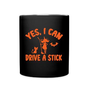 Grusel Halloweenspruch Spruch Halloween - Tasse einfarbig - Schwarz - Vorne