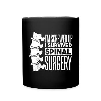 Chirurgie de la colonne vertébrale - Mug uni - noir - Devant