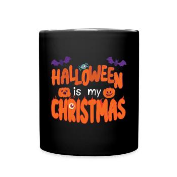Grusel Halloweenspruch Spruch Halloween - Tasse einfarbig - Schwarz - Vorne