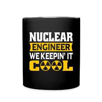 Nuclear Engineer Nuclear Technology Nuclear Energy - Full Colour Mug - black - Front