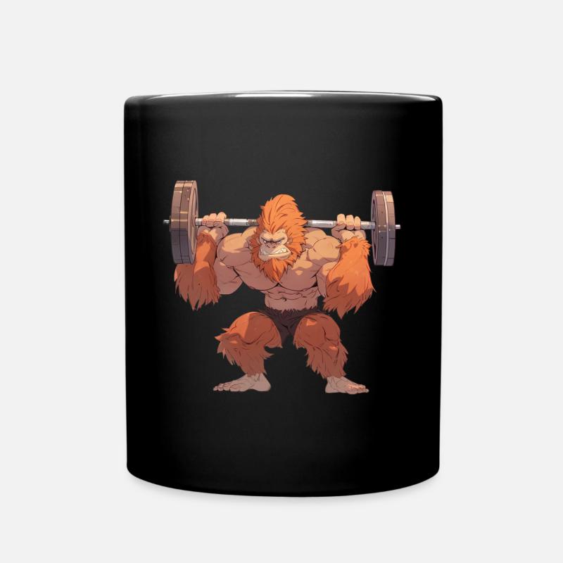 Orang-Utan Squats - Tasse einfarbig - Schwarz