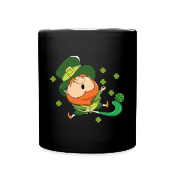 Joueur de hockey sur gazon Défenseur marquant St. Patricks - Mug uni - noir - Devant