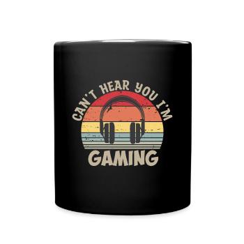 Gamer Geschenk Gaming Spruch für Zocker - Tasse einfarbig - Schwarz - Vorne