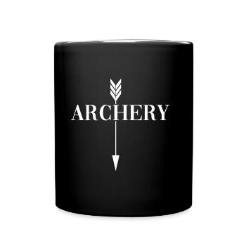 Archer avec cible d’arc « tir à l’arc » - Mug uni - noir - Devant