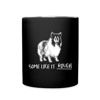 Longhair Collie Rough Collie Dog - Full Colour Mug - black - Front