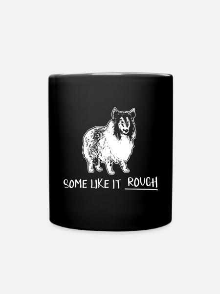 Collie à poil long Collie rugueux Chien - Mug uni - noir