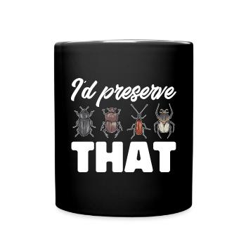 Insect collectors, insects, beetle lovers, entomologists - Full Colour Mug - black - Front