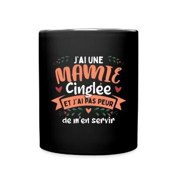 Mamie Petite Fille - Mug uni - noir - Devant