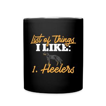 Australian Cattle Dog Red Blue Heeler - Full Colour Mug - black - Front