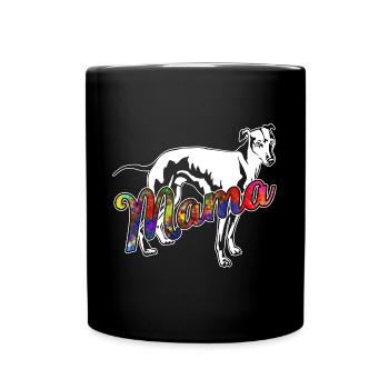 Whippet Whippet Mama - Full Colour Mug - black - Front