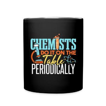 Les chimistes le font sur la table - Mug uni - noir - Devant