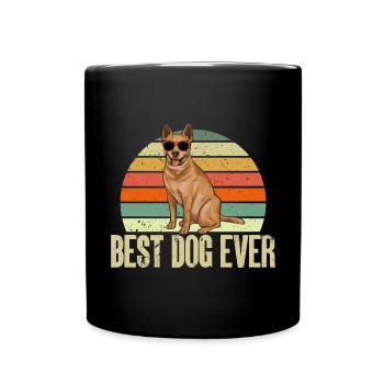 Australian Cattle Dog Red Blue Heeler - Tasse einfarbig - Schwarz - Vorne