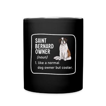 Saint-Bernard Chien Saint-Bernard - Mug uni - noir - Devant